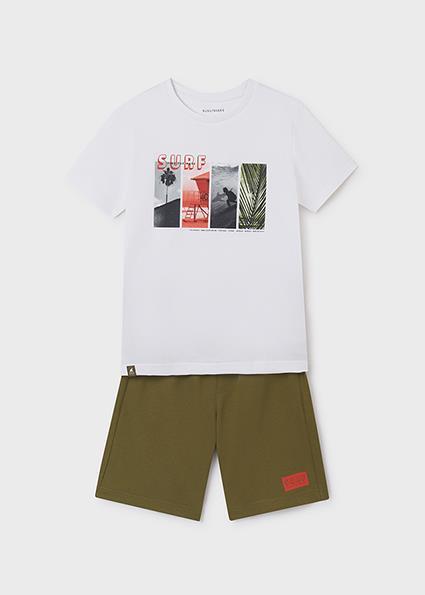 Mayoral Erkek Çocuk Yeşil Set-Şort Ve Tshirt-Örme 