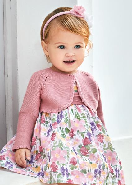 Mayoral Kız Bebek Pembe Merserize Bolero 00306-050