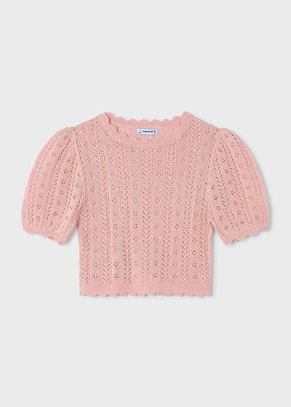 Mayoral Kız Çocuk Dekoratif T-shirt Pembe - 03003