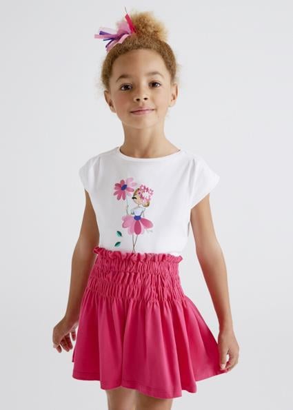 Mayoral Kız Çocuk Pembe Set-Etek-3 Parçalı 