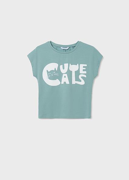 Mayoral Kız Çocuk Turuncu Tshirt-Kısa Kol 