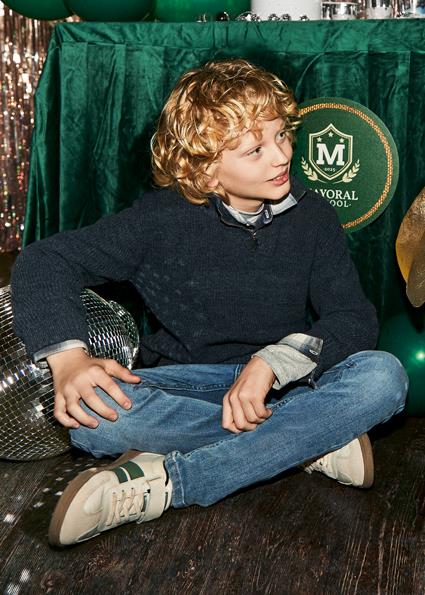 Mayoral Mavi Erkek Çocuk Slim Fit Kot Pantolon 00516