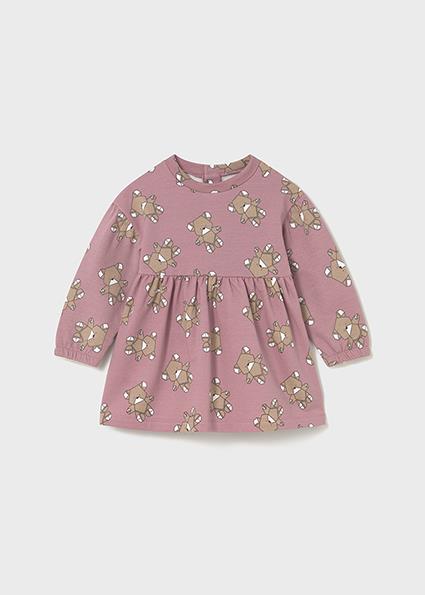 Mayoral Pembe Kız Bebek Desenli Elbise 2916