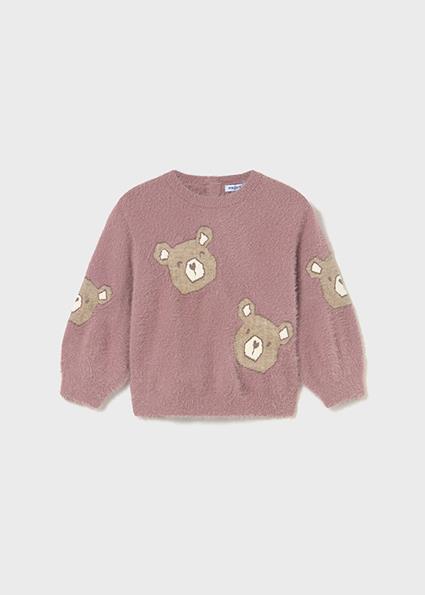 Mayoral Pembe Kız Bebek Kürklü Kazak 2356
