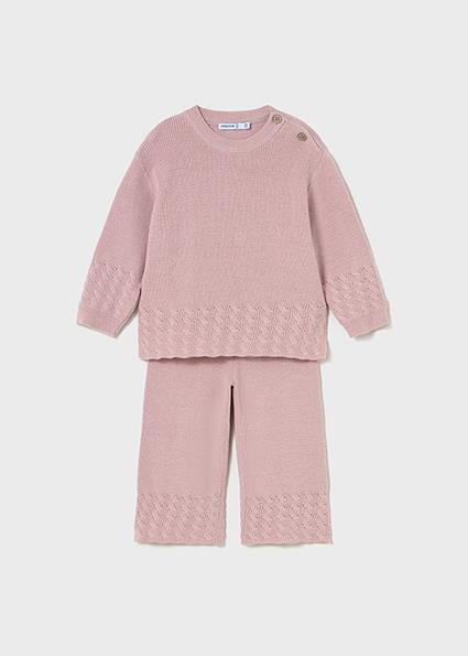 Mayoral Pembe Kız Bebek Triko Takım 2592