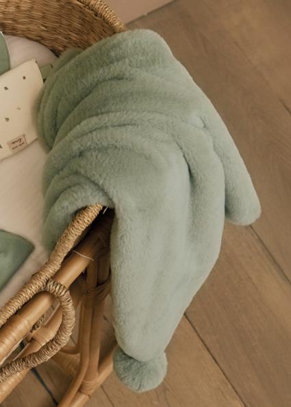 Mayoral Yeşil Peluş Bebek Battaniyesi 9955