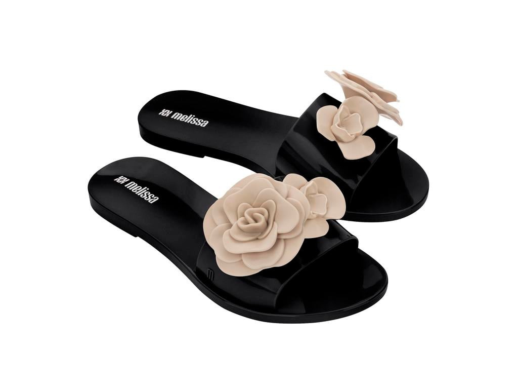 Melissa Babe Petals AD Kadın-Kız Çocuk Parmak Arası Terlik 37817-Siyah