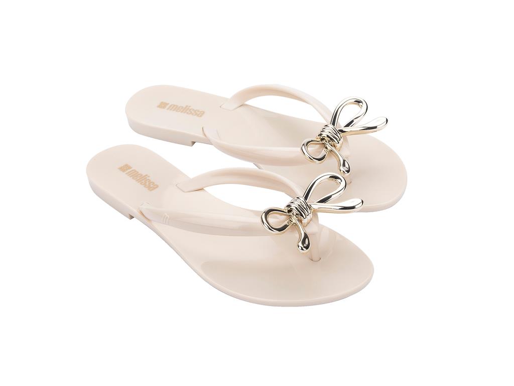 Melissa Harmonic Iris AD Kadın-Kız Çocuk Parmak Arası Terlik 37847-Krem