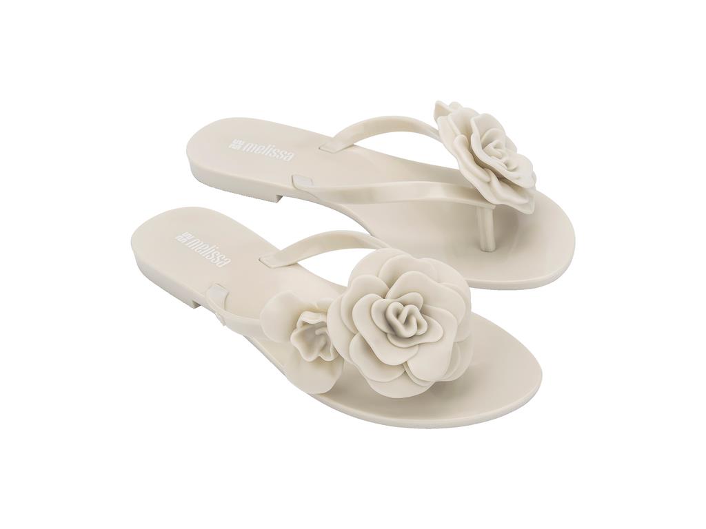 Melissa Harmonic Petals AD Kadın-Kız Çocuk Parmak Arası Terlik 37818-Krem