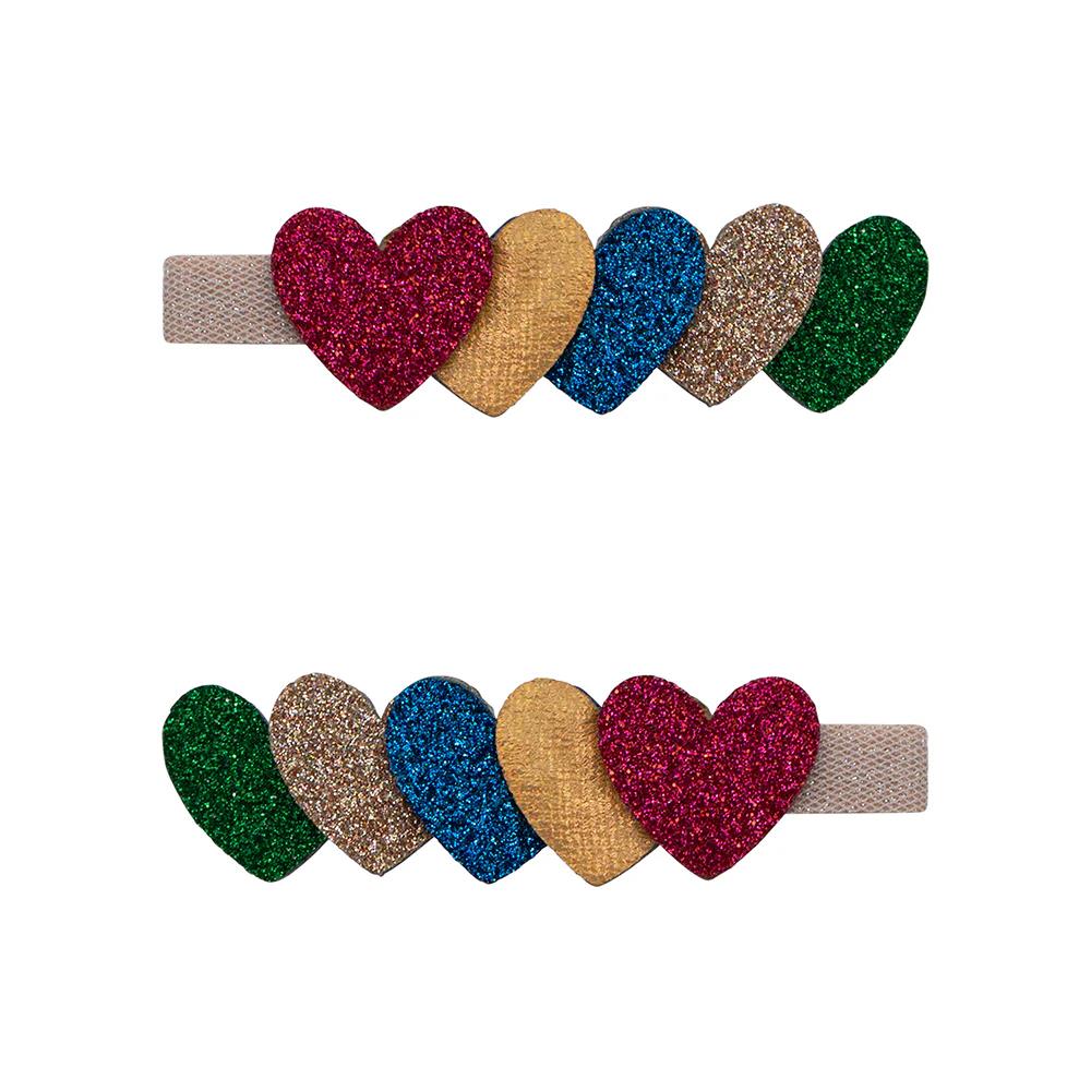 Mimi & Lula Jazzy Layered Heart 2'li Toka