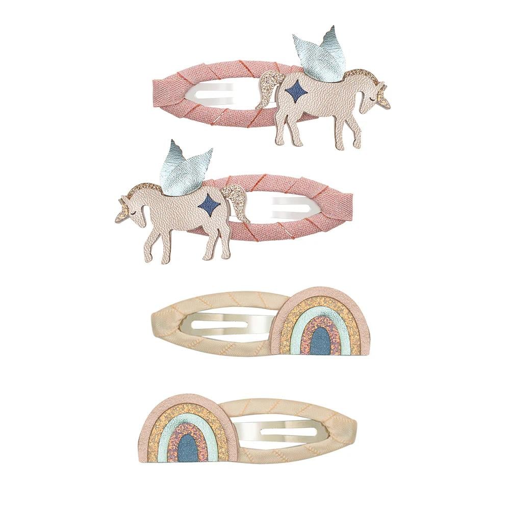 Mimi & Lula Winged Unicorn & Rainbow 4'lü Toka