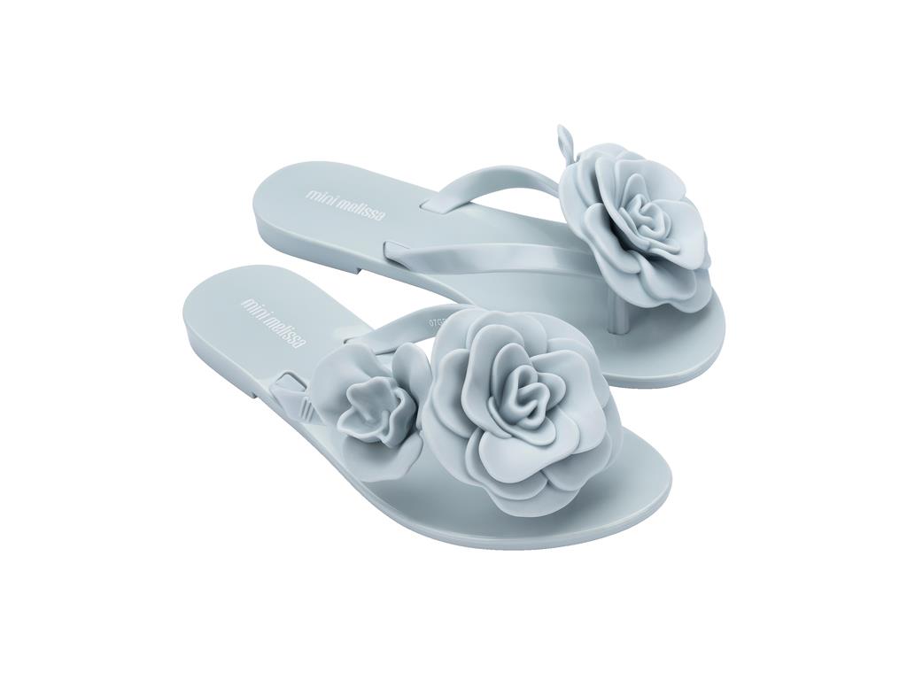 Mini Melissa Harmonic Petals INF Kız Çocuk Parmak Arası Terlik 37821-Mavi