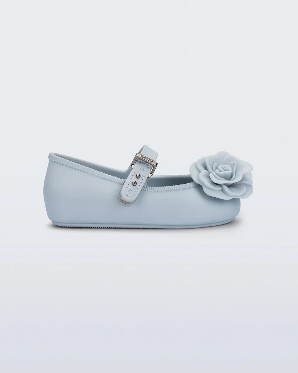 Mini Melissa Soft Ballerina Petals BB Kız Çocuk Babet Mavi 37823