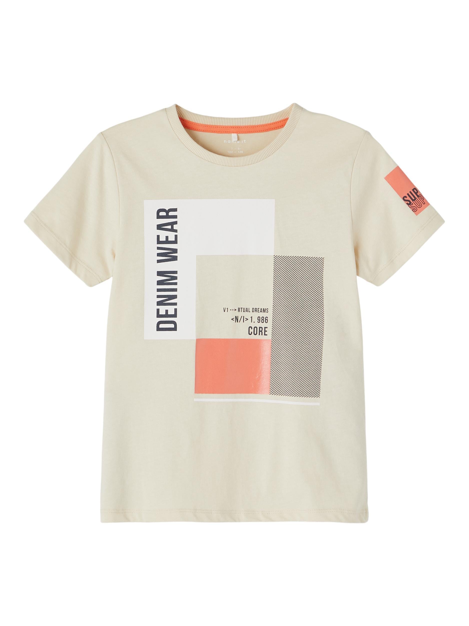 Name it Erkek Çocuk Bej Tshirt