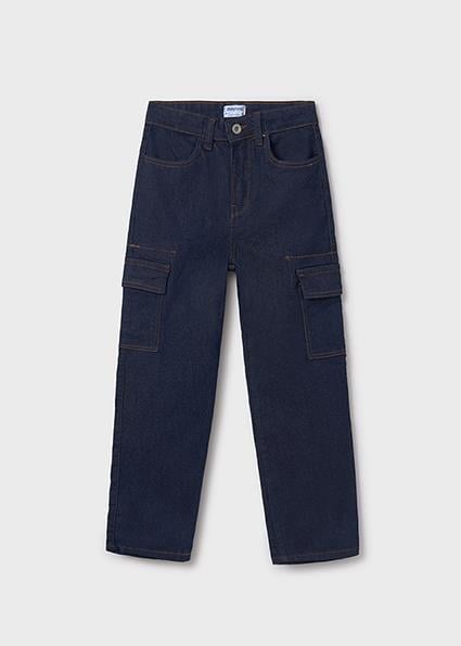 Pantolon-Denim Kargo