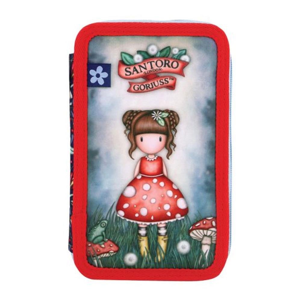 Santoro Gorjuss Little Mushroom 3 Katlı İçi Dolu Kalem Çantası 607GJ35