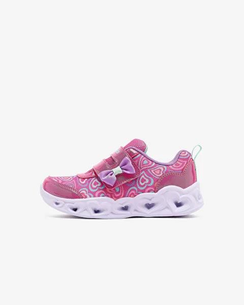 Skechers Heart Lights Boogie Land Kız Çocuk Pembe Işıklı Spor Ayakkabı