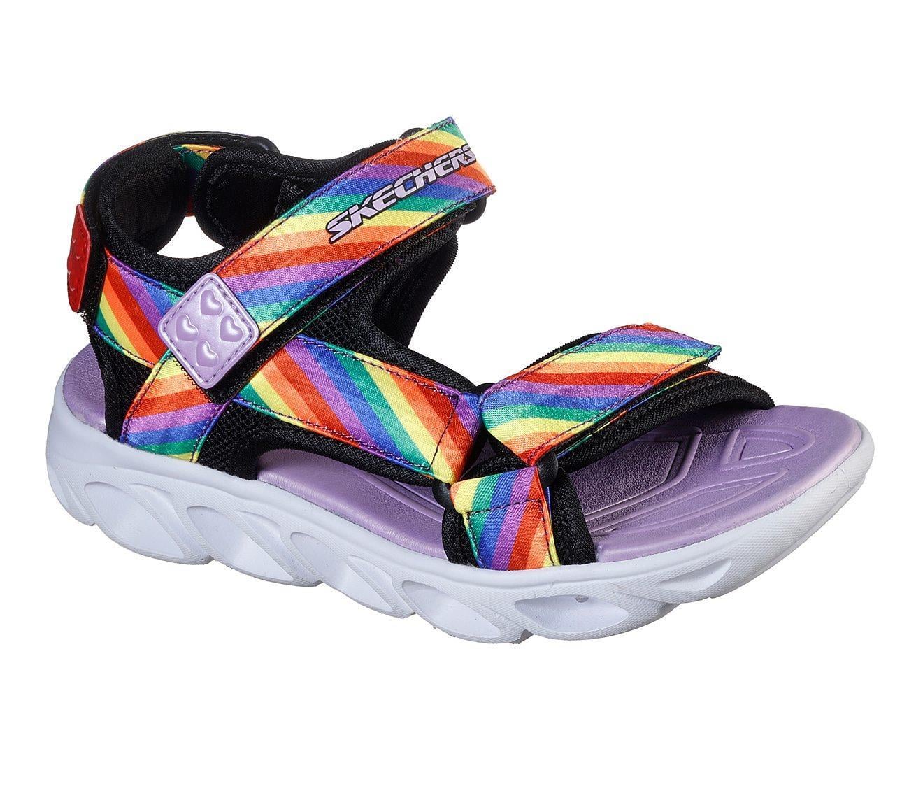 Skechers HypnoSplashRainbow Lights Kız Çocuk Siyah Sandalet
