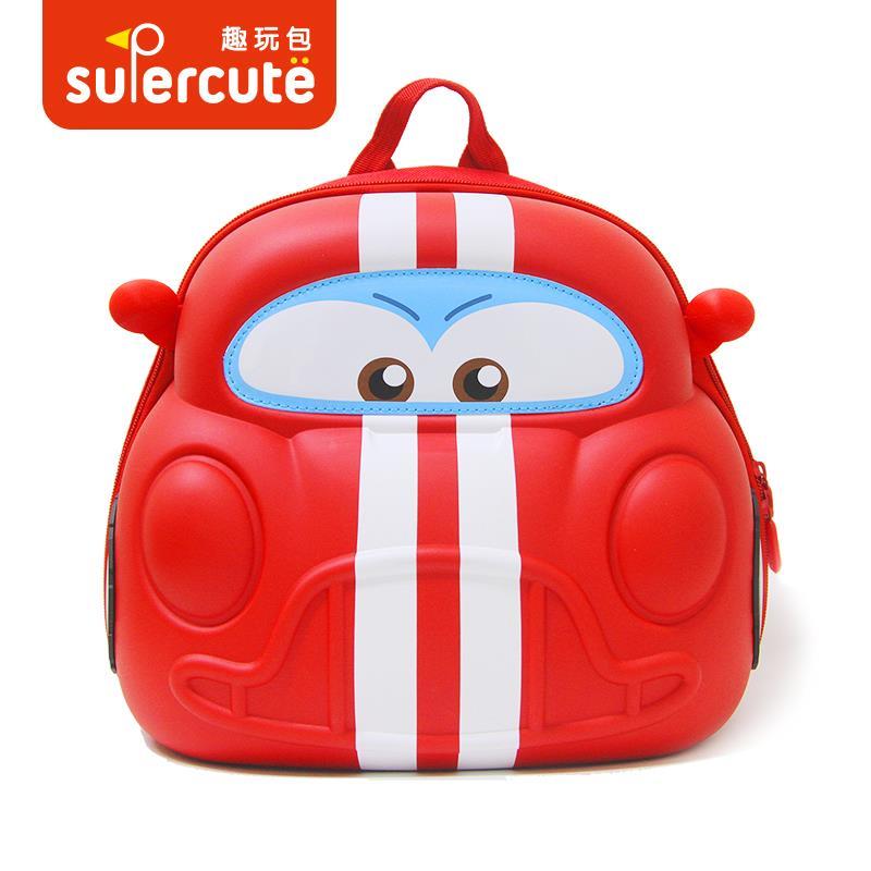 Supercute Car Kırmızı Anaokulu Sırt Çantası