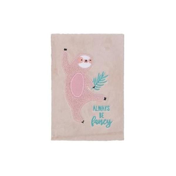 Syloon A5 Peluş Pembe Tembel Hayvan Defter SM037506