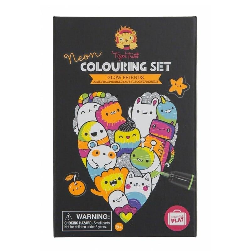 Tiger Tribe Neon Boyama Seti - Glow Friends