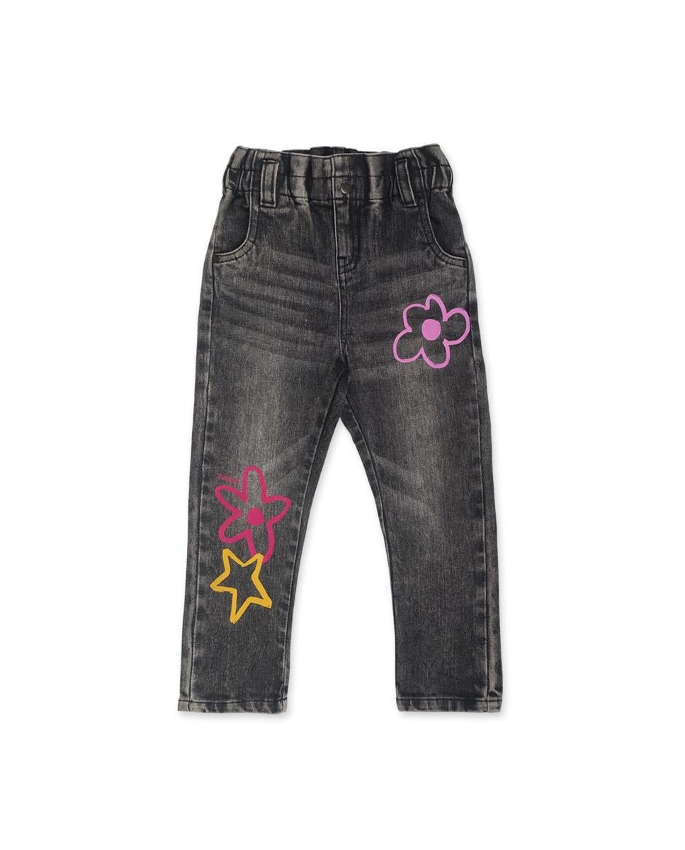 Tuc Tuc Kız Çocuk Siyah Denim Pantolon
