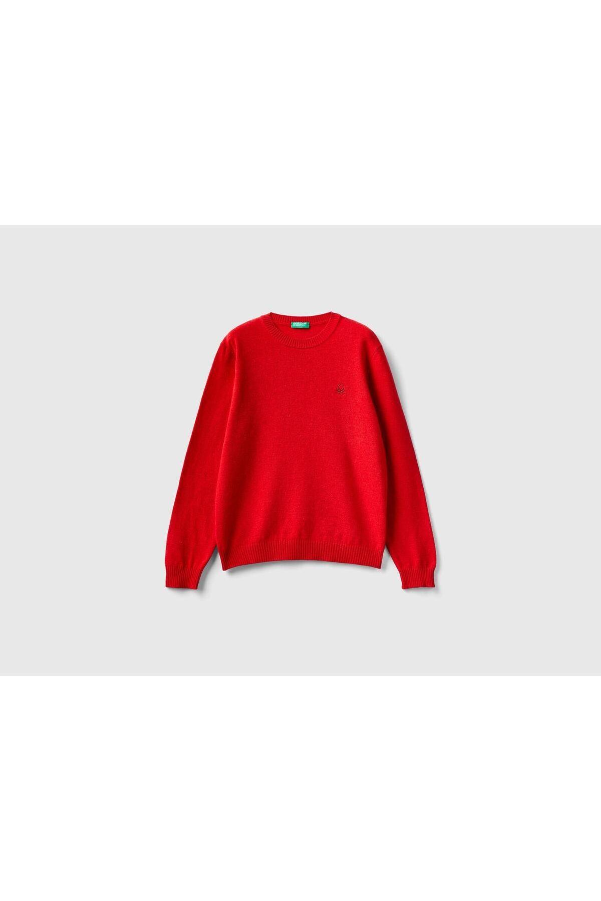 United Colors of Benetton Erkek Çocuk Bisiklet Yaka Kazak BNT-B