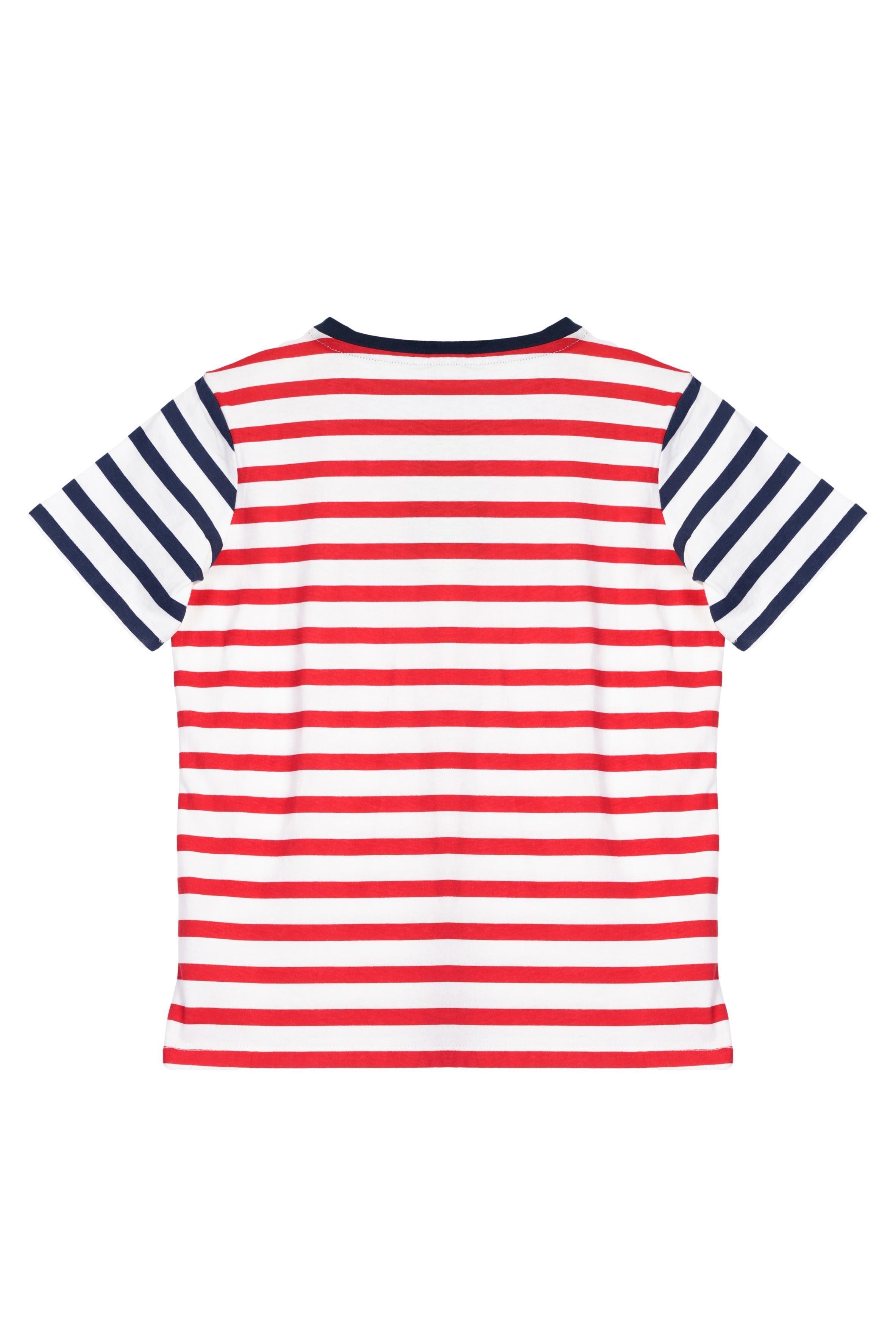United Colors of Benetton Erkek Çocuk Kırmızı Çizgili T-shirt BNT-B21394