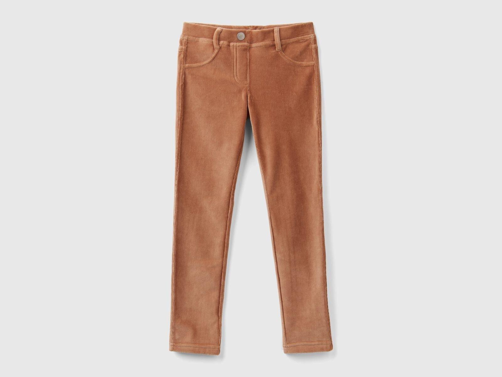 United Colors of Benetton Kız Çocuk Kadife Jegging Pantolon