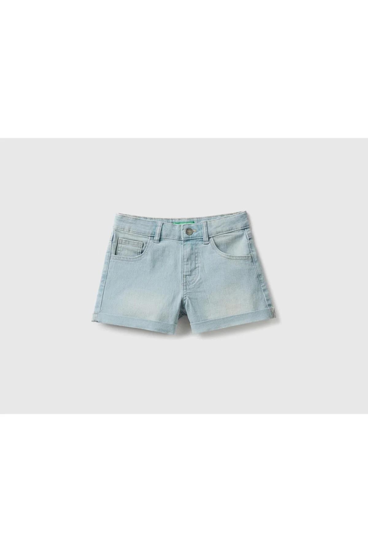 United Colors of Benetton Kız Çocuk Kot Şort
