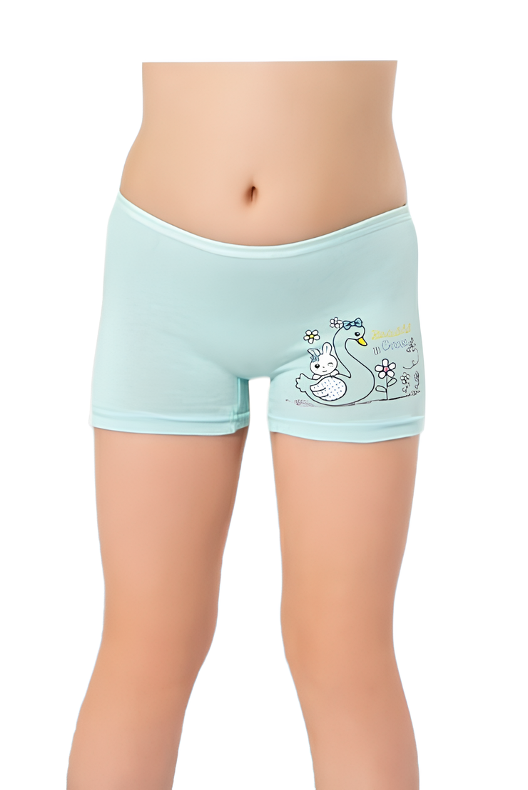 KIZ ÇOCUK PARÇA BASKILI LİKRALI ŞORT