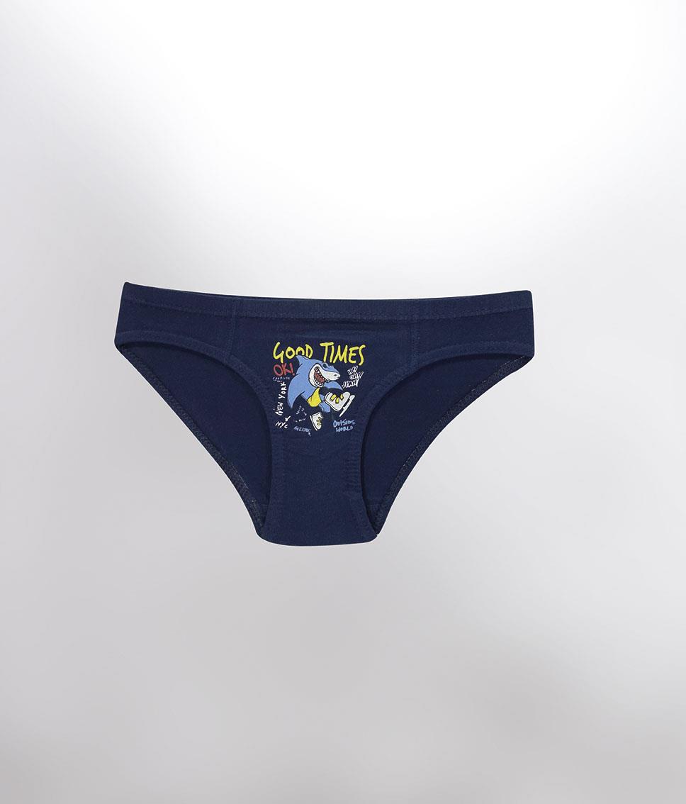 ERKEK ÇOCUK PARÇA BASKILI LİKRALI SLİP