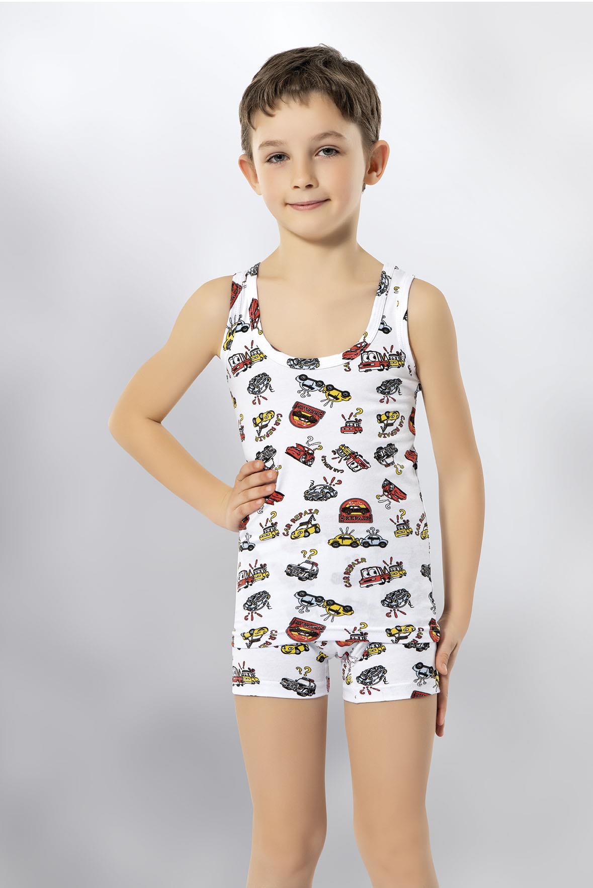 ERKEK ÇOCUK BASKILI LİKRALI ATLET