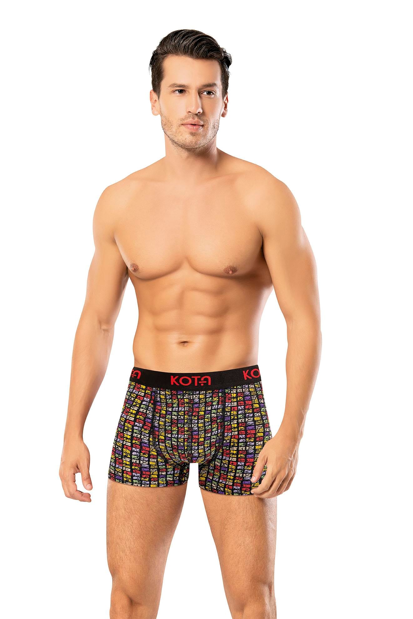 ERKEK BASKILI LİKRALI BOXER