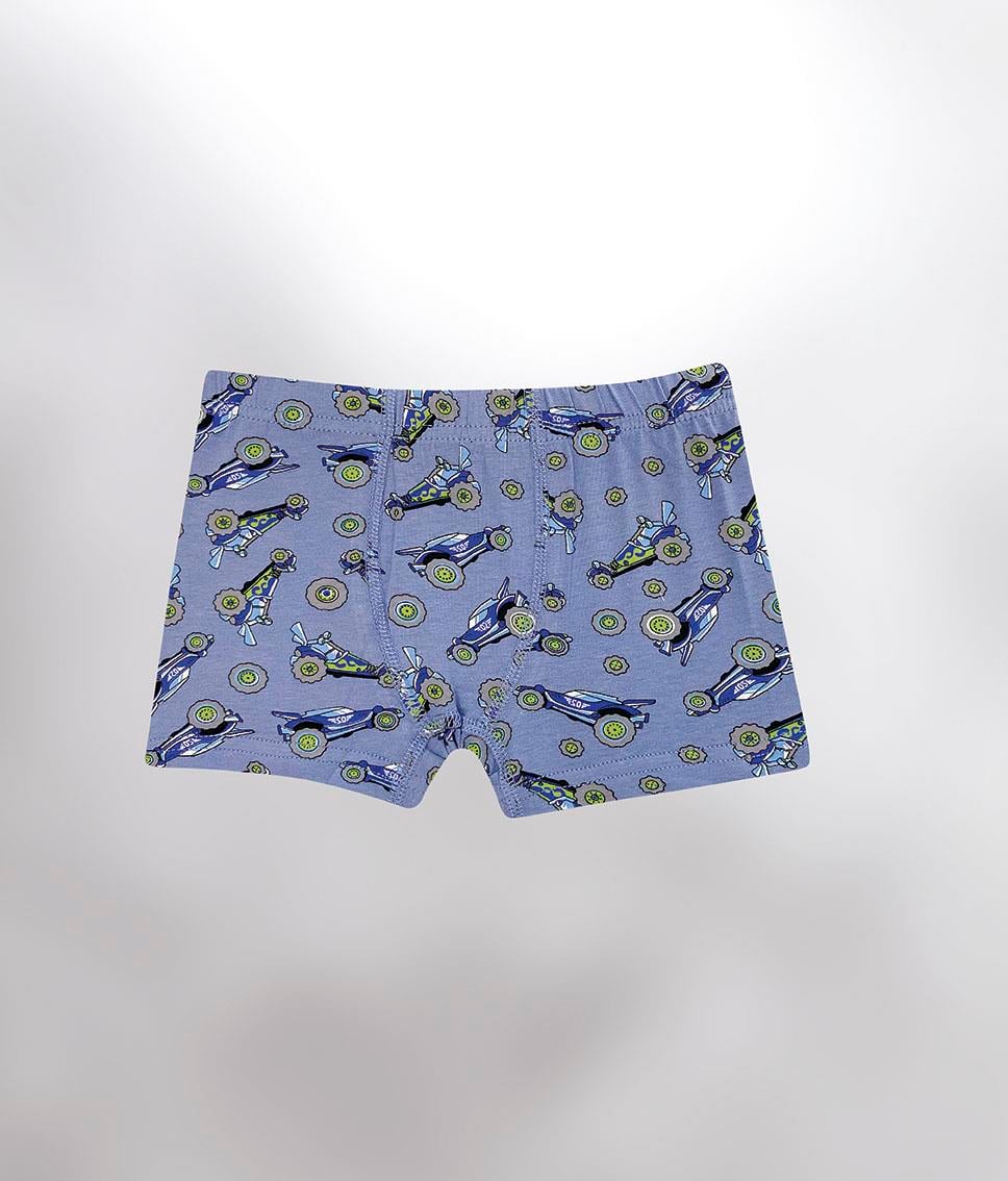 ERKEK ÇOCUK BASKILI LİKRALI BOXER