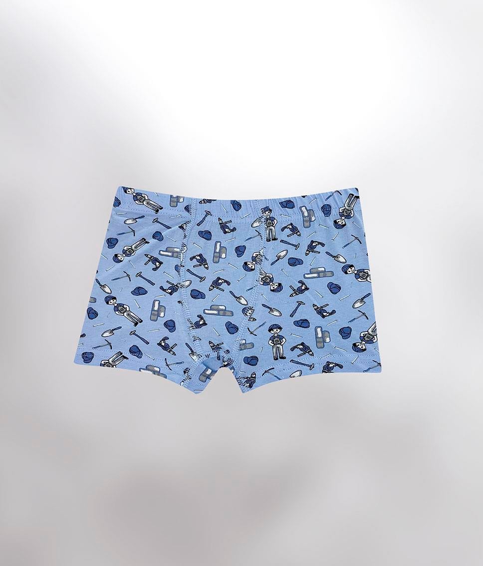ERKEK ÇOCUK BASKILI LİKRALI BOXER
