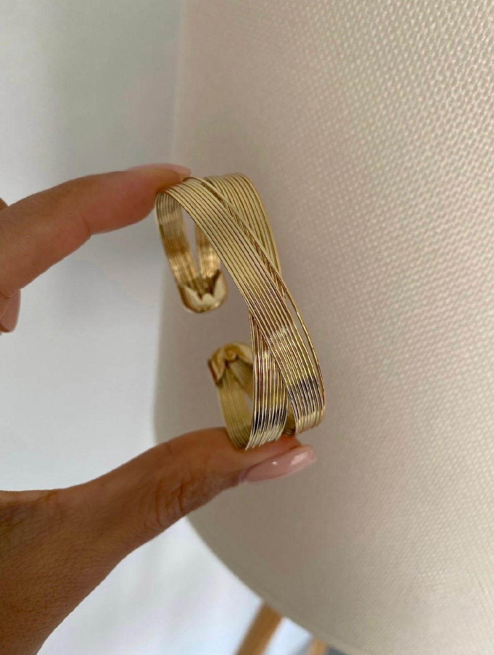14K ALTIN KAPLAMA TASARIM KELEPÇE BİLEKLİK