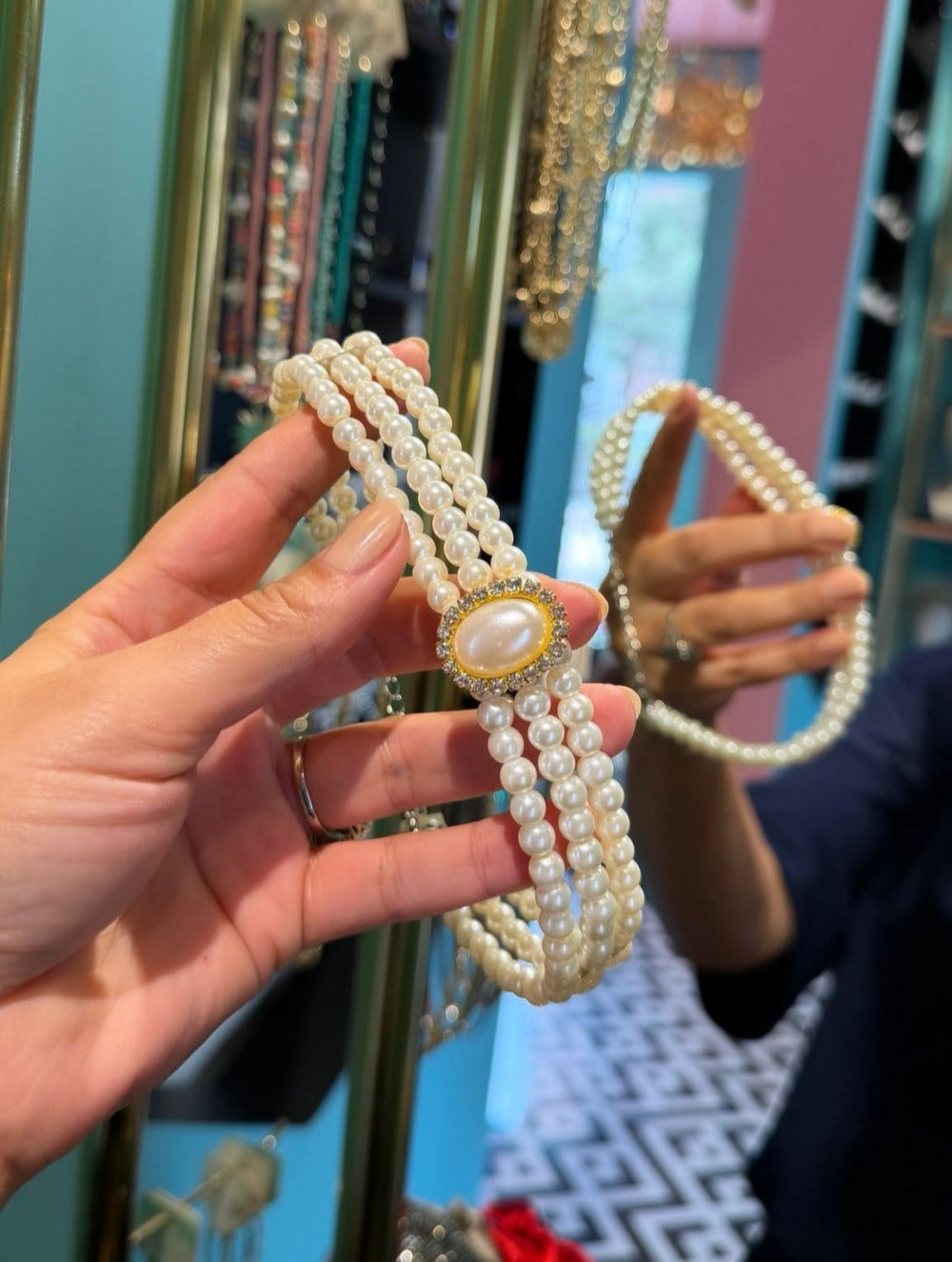 CHOKER İNCİ KOLYE