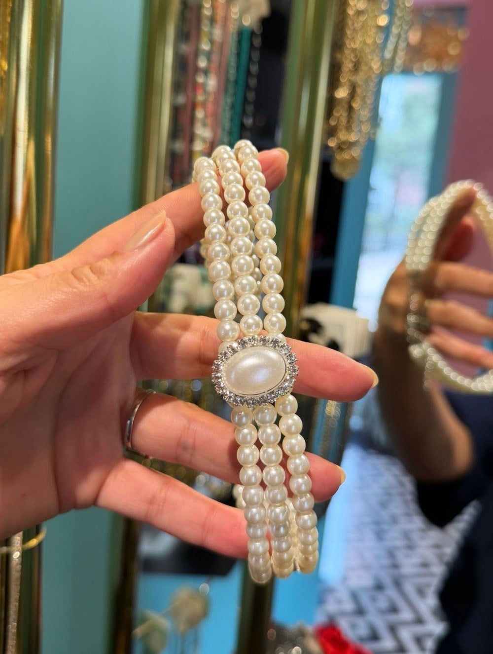 CHOKER İNCİ KOLYE