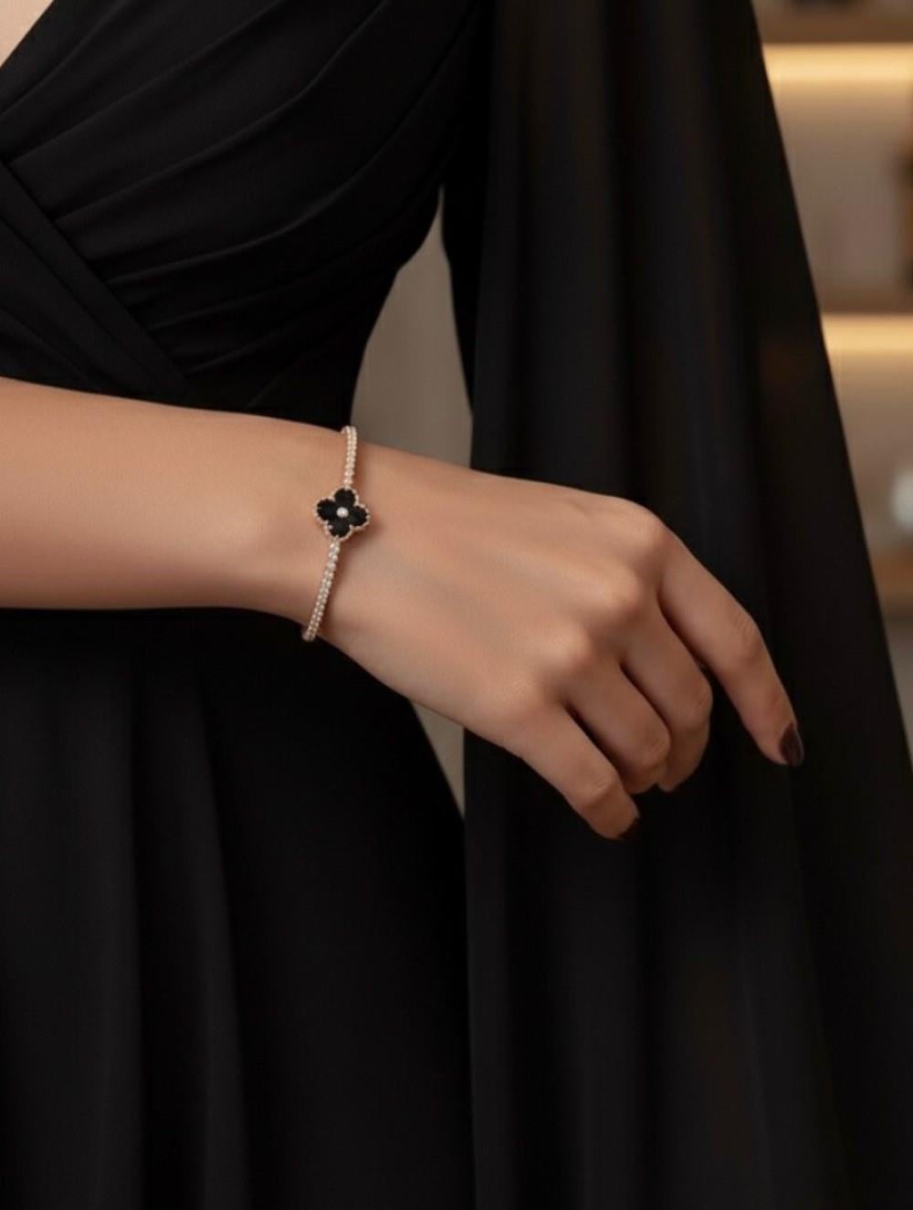 VİP ZİRKON TAŞ YONCA BİLEKLİK