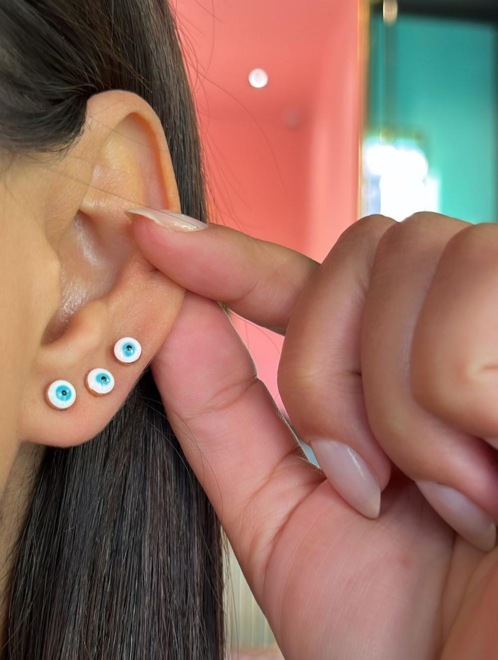 ÇELİK GÖZ ÜÇLÜ KÜPE