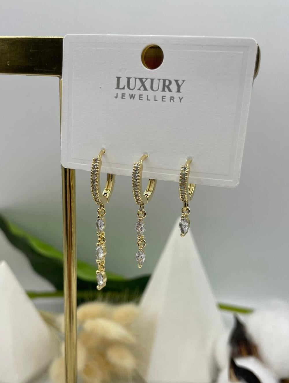 İTHAL ÜÇLÜ SET KÜPE