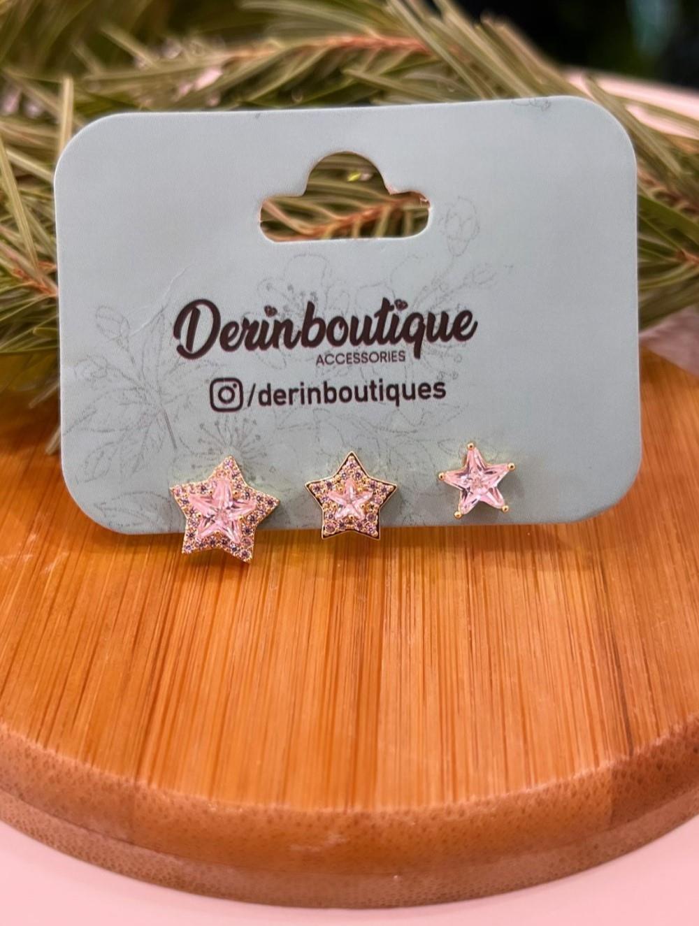 İTHAL ÜÇLÜ YILDIZ KÜPE