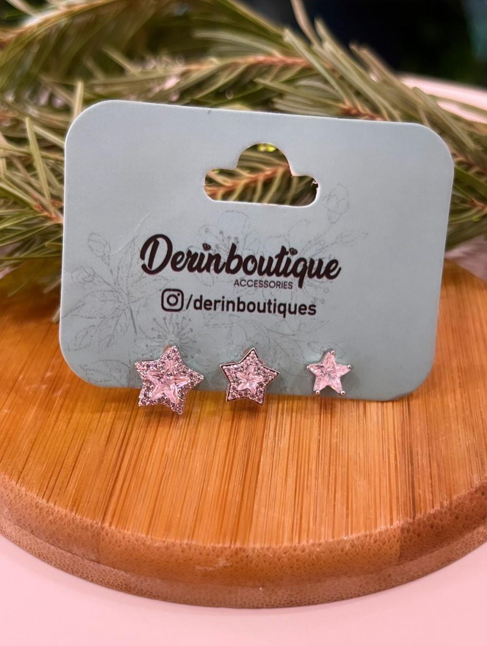 İTHAL ÜÇLÜ YILDIZ KÜPE