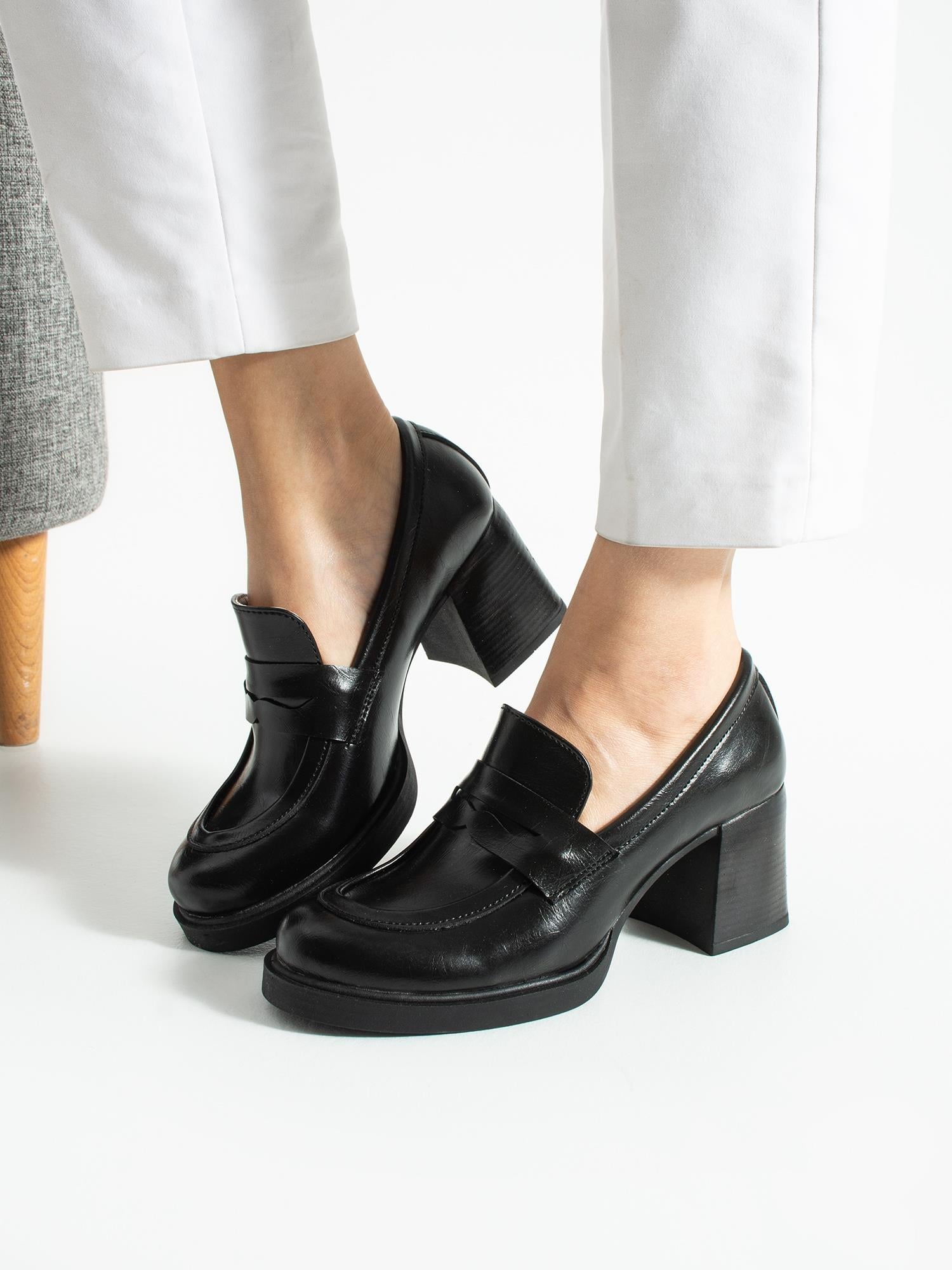 BİLLY Siyah Rustik Kadın Loafer