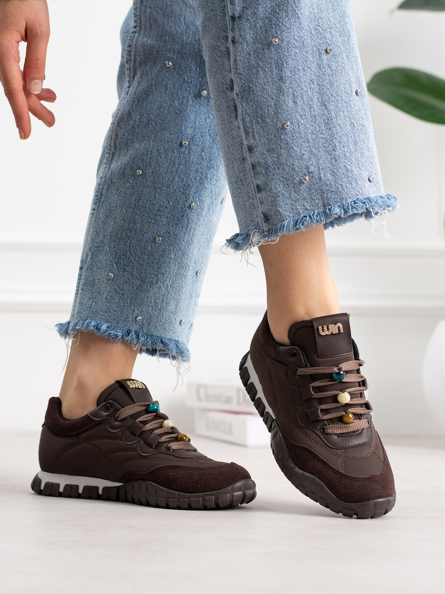 CORTİNA Kahve Bağcıklı Kadın Sneakers