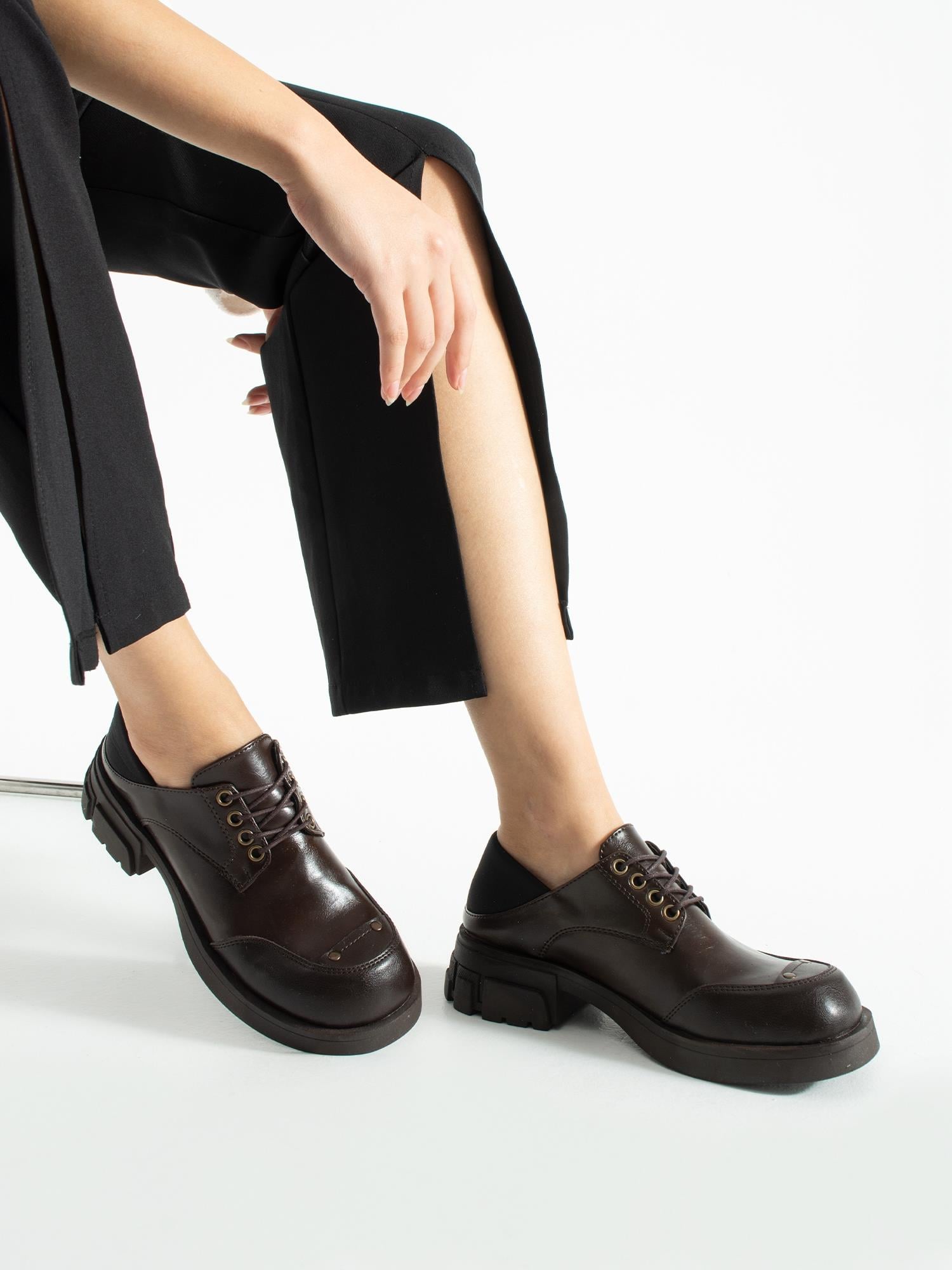 EDOSKİ Kahve Rustik Kadın Loafer