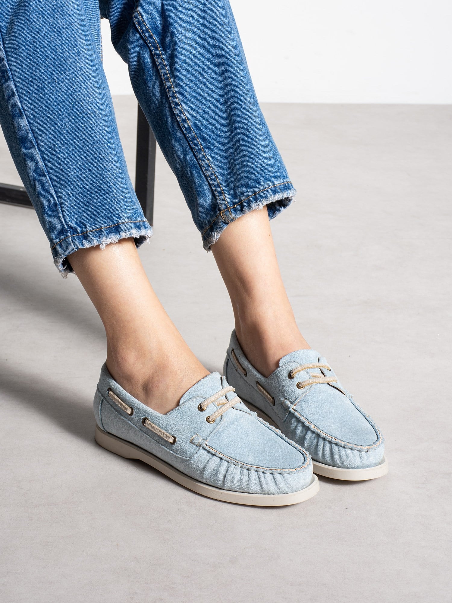 ELMAR Bebe Mavi Bağcıklı Kadın Loafer