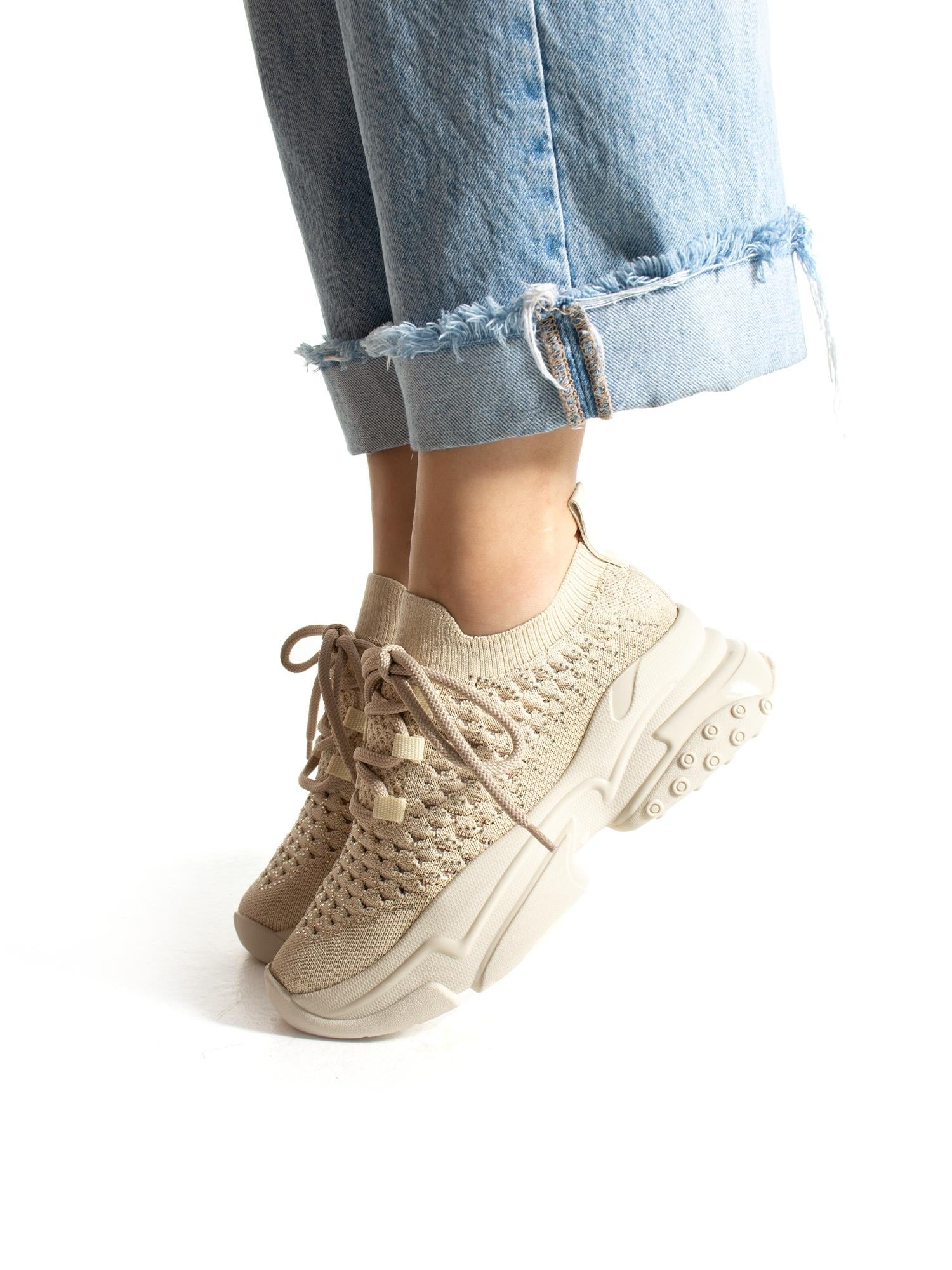 OPAL Vizon Triko Taş Detay Kadın Sneakers