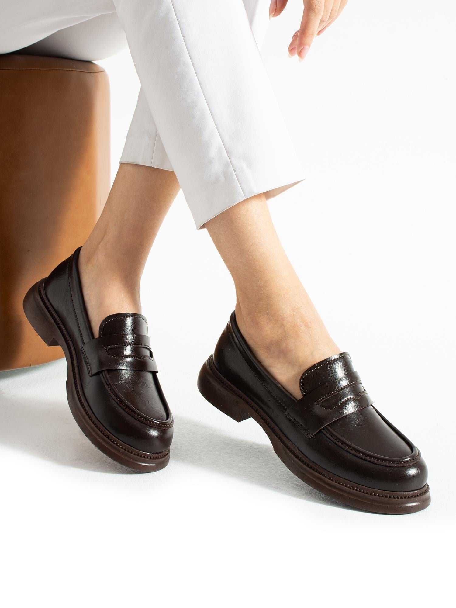 PACE Kahve Kadın Loafer